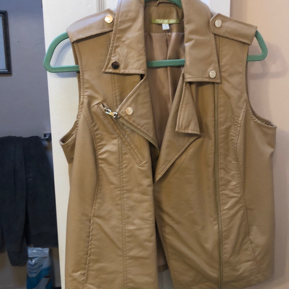 Gianni bini faux leather vest